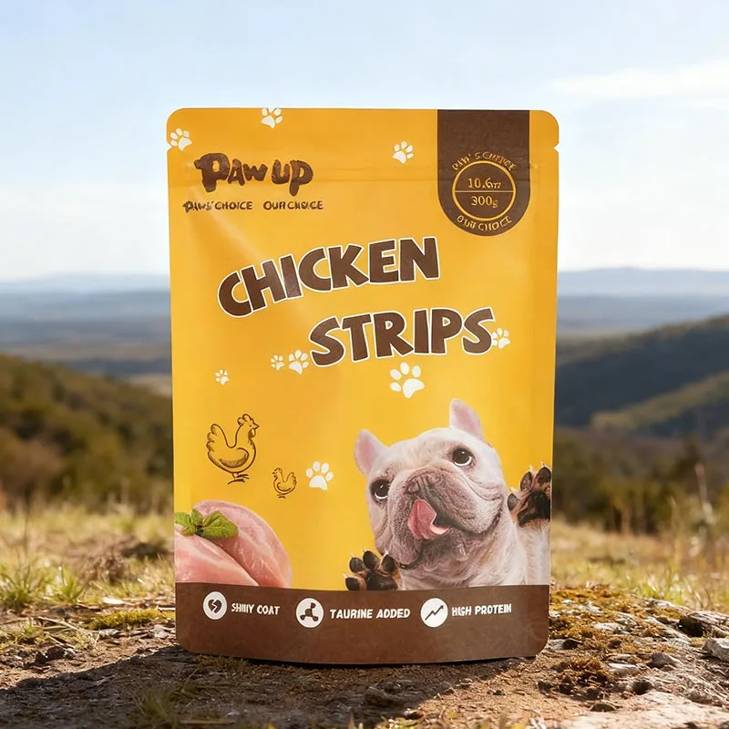 Tas kemasan makanan anjing berfokus pada kepraktisan dan keamanan, dengan desain manusiawi yang disukai oleh pemilik hewan peliharaan